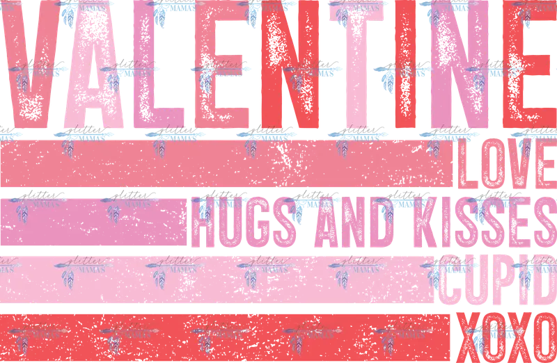 Valentine - Love Hugs and Kisses Cupid XOXO