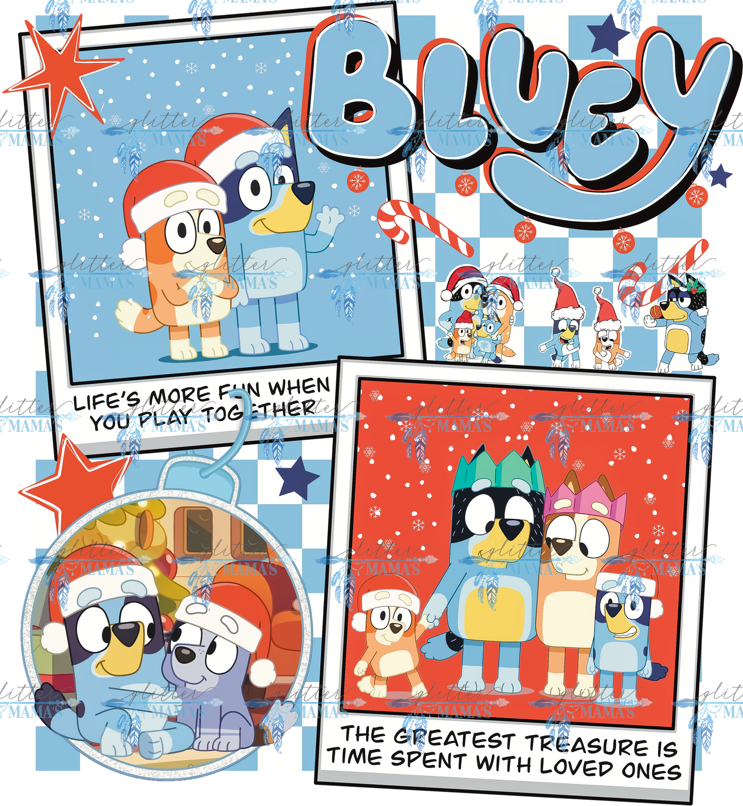 Bluey Christmas - Blue