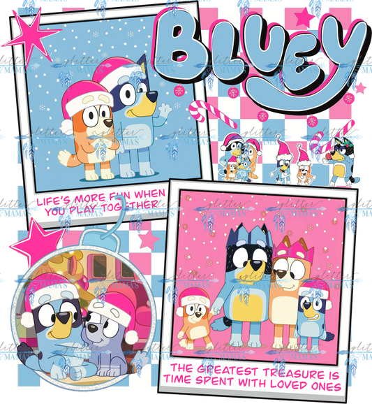 Bluey Christmas - Pink