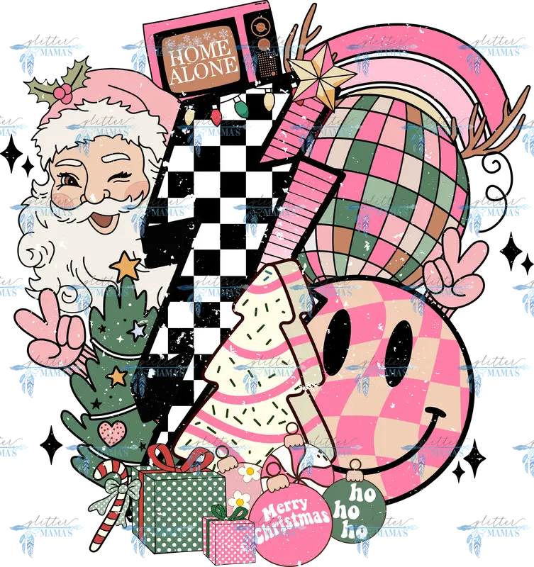 Merry Christmas - Pink Collage